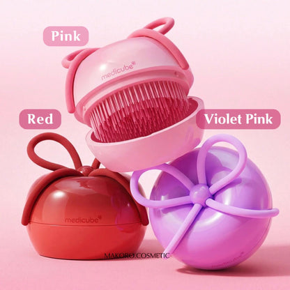 預購【medicube】 × FOREVER:CHERRY 櫻桃梳 VIOLET PINK
